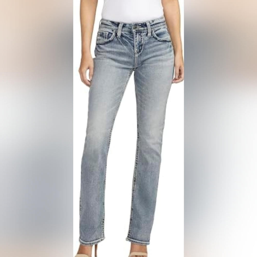 Silver Jeans Co. Suki Mid Slim Bootcut Jean Womens Size W29/L31